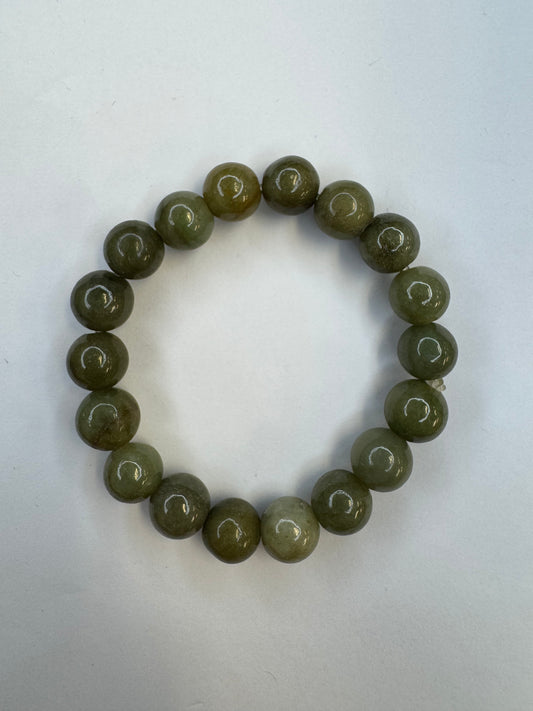 Meadow Jadeite Bead Bracelet