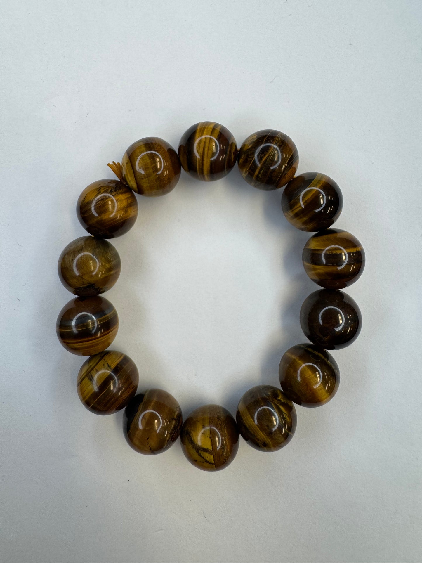Classic Tiger Eye – Large Bead Stretch Bracelet