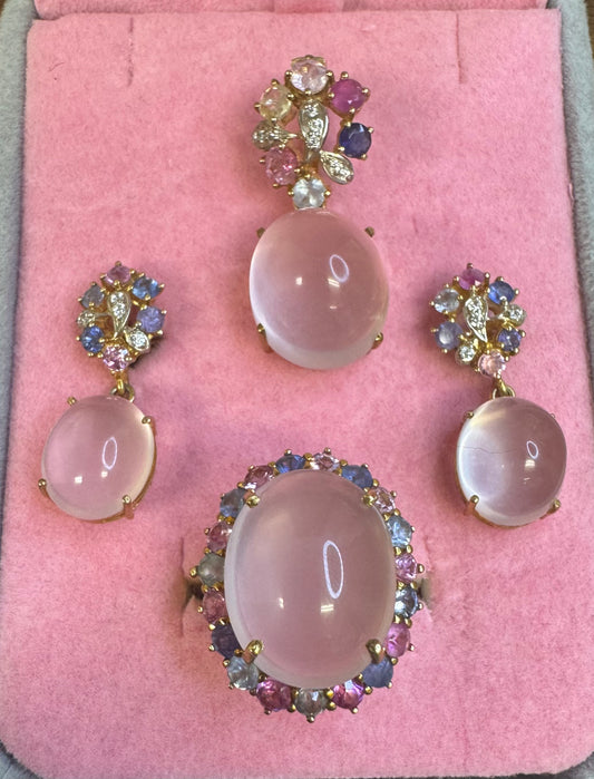 Eternal Love Stone – Romantic 4-Piece Jewelry Set