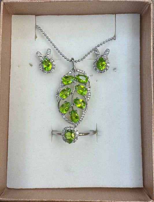Verdant Charm 4-Piece Jewelry Set